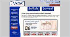 Desktop Screenshot of homeheatinginc.com